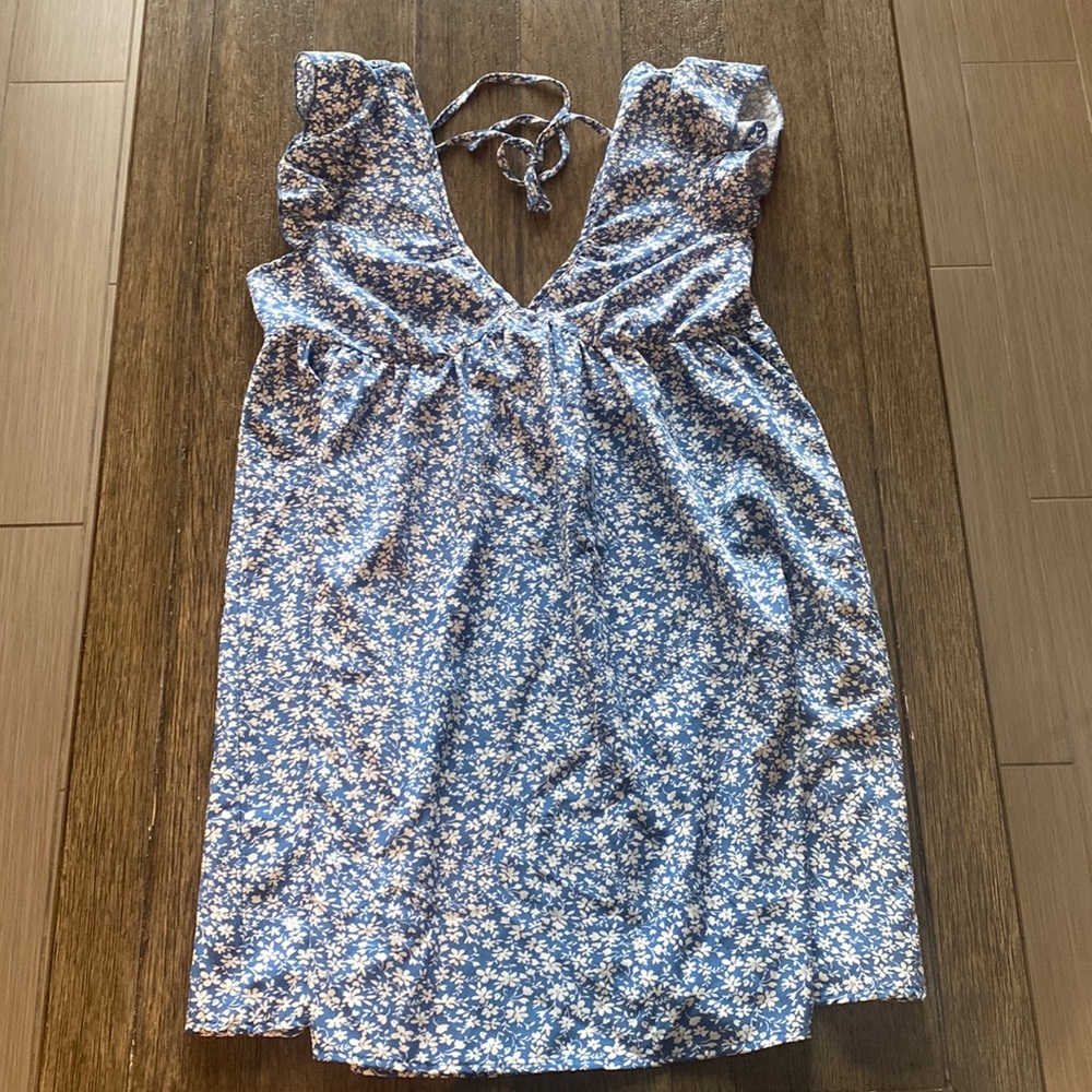 Blue Floral Spring/Summer Dress